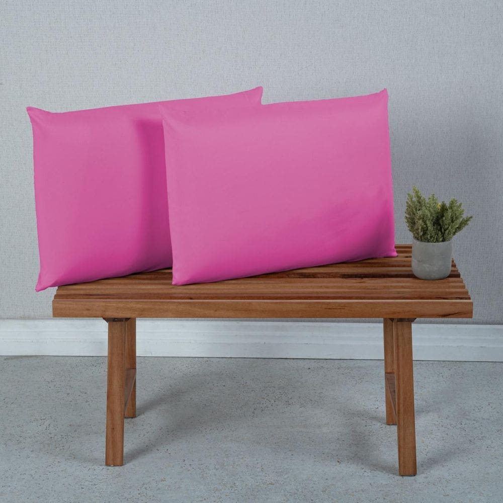 Fronha 2 Peças Premium Micro Percal 400 Fios Pink