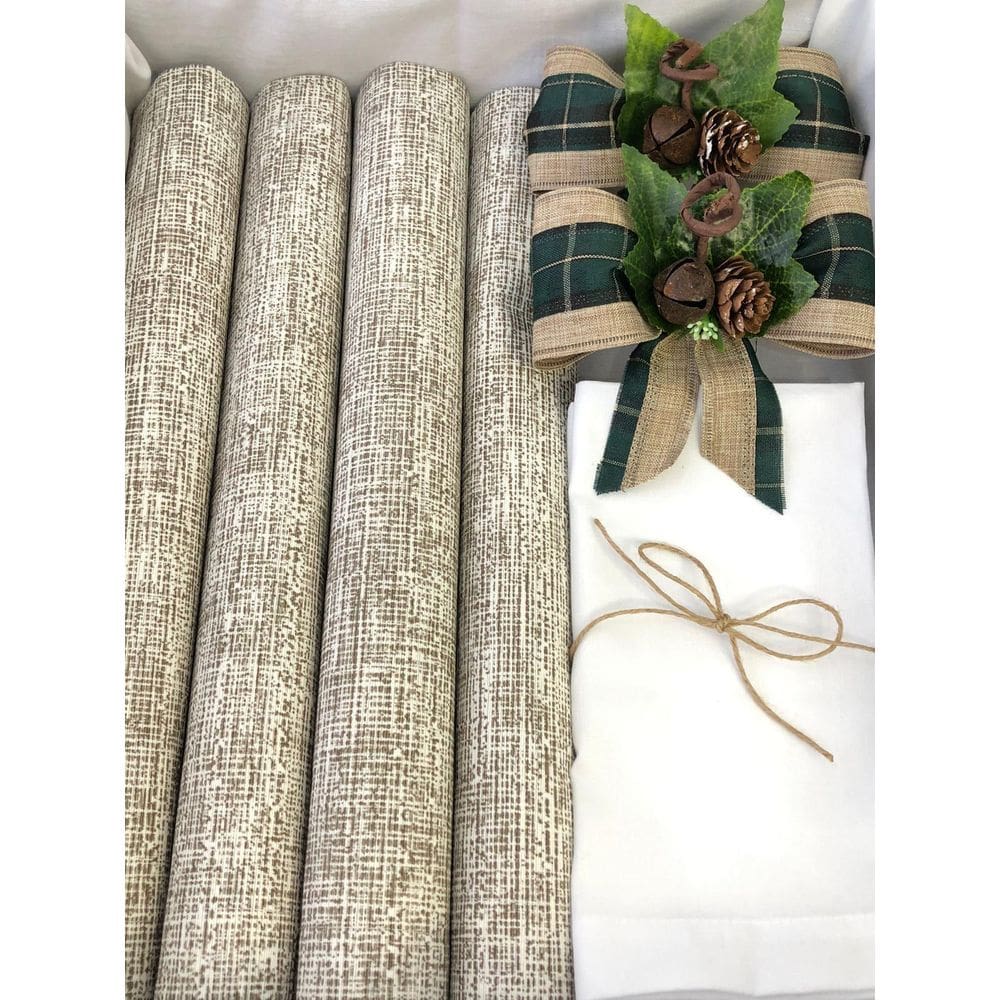 Kit Mesa Posta Jogo Americano Completo Decor Natal 4 Lugares