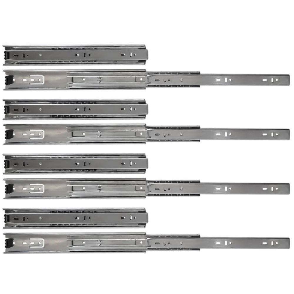 Kit 8 Corrediça Telescópica 35Cm Pesada 40Kg Gaveta 4 Pares