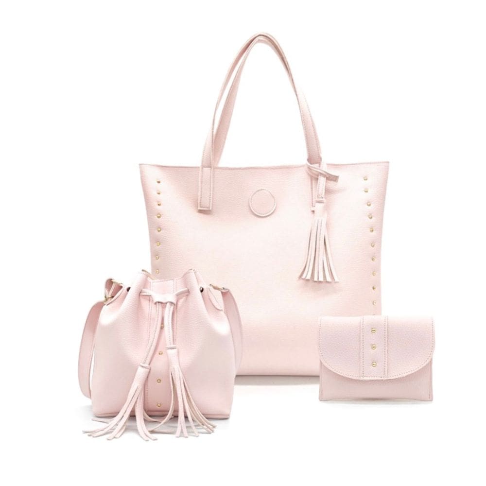 Kit Bolsa Feminina Sacola Grande com Carteira e Bolsa Saco Média Alça Transversal Casual e Moderna