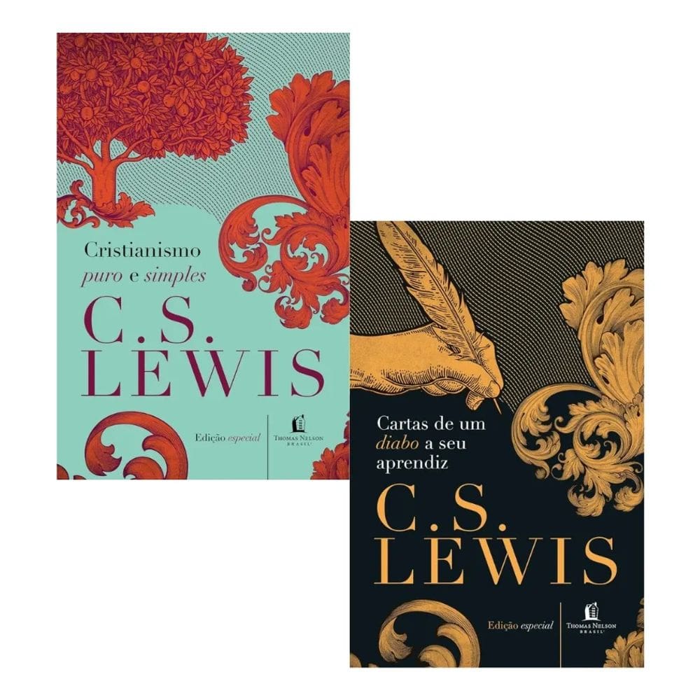 Combo C.S.Lewis Cristianismo Puro & Cartas De Um Diabo (Capa Dura)