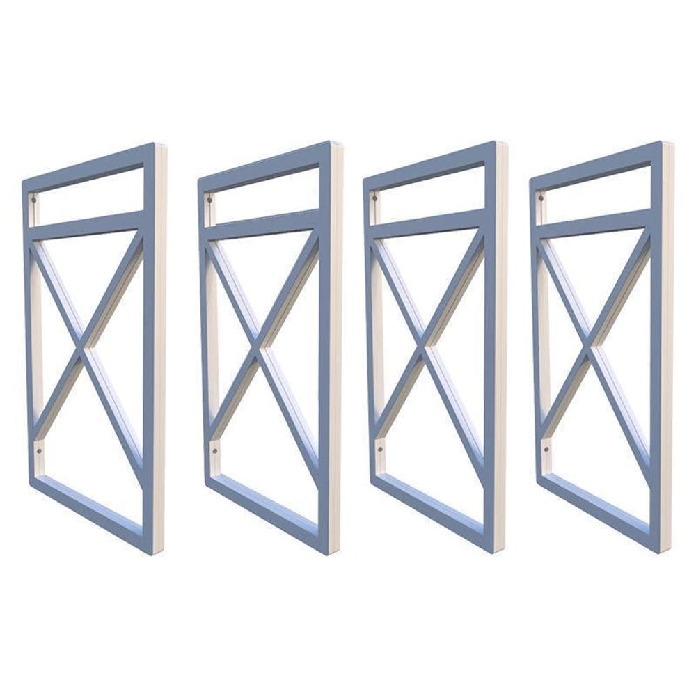 Suporte Para Prateleira Estilo Industrial 04 Un. Branco