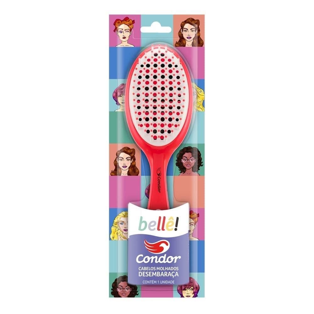 Escova para Cabelo Condor Bellê Oval Desembaraça