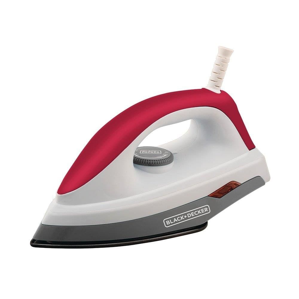 Ferro de Passar a Seco Black & Decker F300 - com Base Antiaderente e Vinho