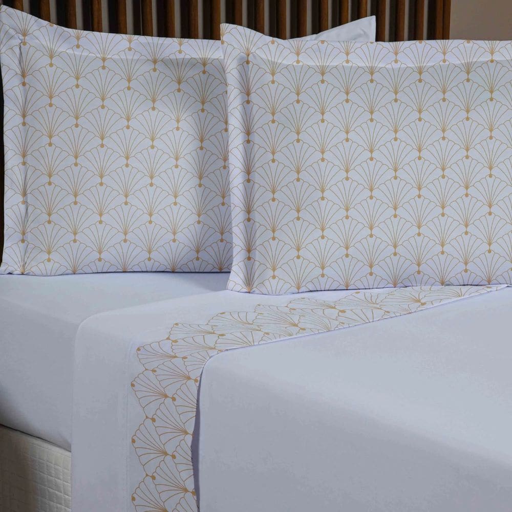 Jogo De Lençol Cama King 4 Peças Micropercal 300 Fios Jade