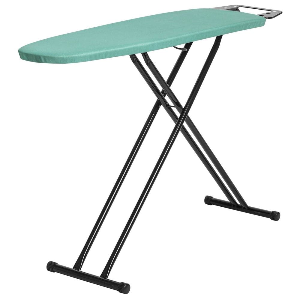 Tábua de Passar Roupa em Aço com Suporte para Ferro Resistente Singapura Preto/Verde