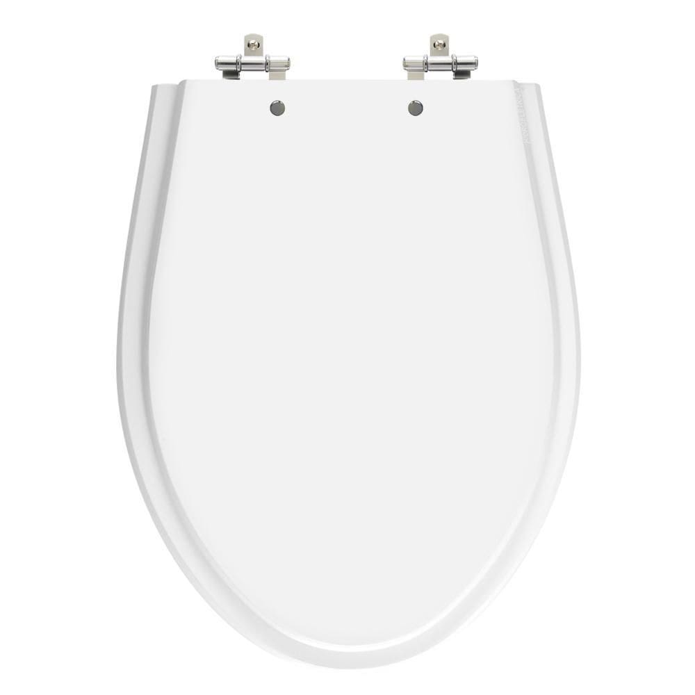 Assento Laqueado Alpinia Branco Tampa Para Vaso Fiori Em Mdf