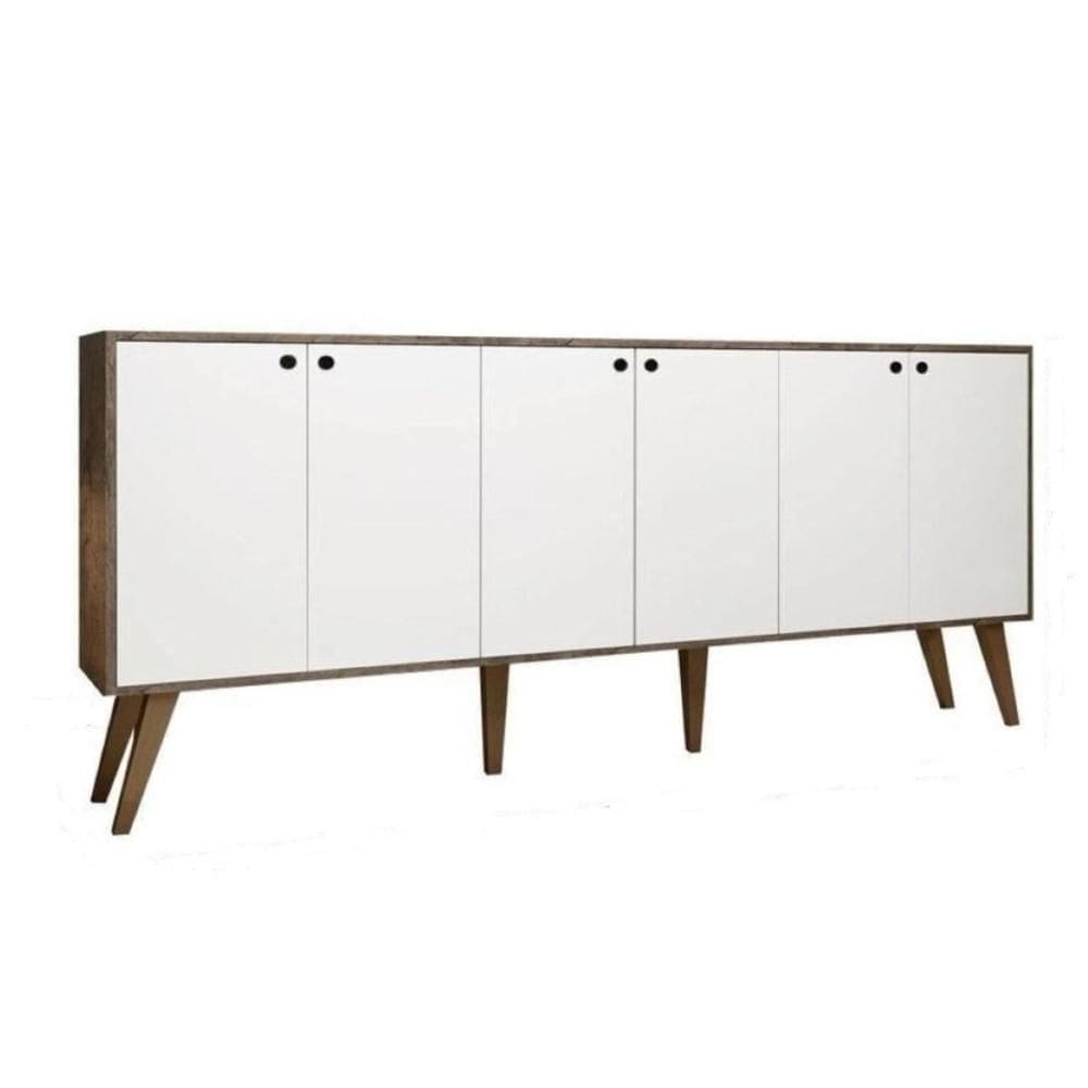 Aparador Buffet Retro Para Sala De Estar 6 Portas Guatemala