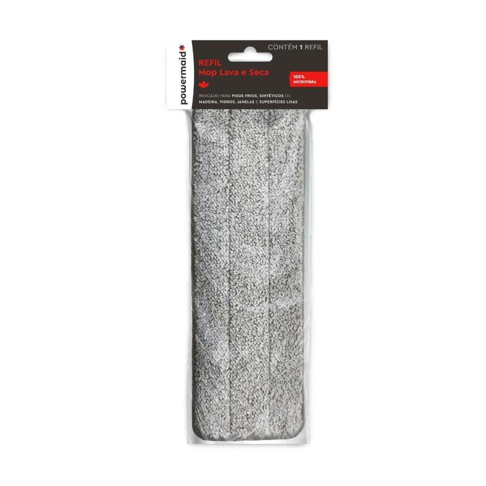 Refil De Microfibra Para Mop Lavadora E Secadora 32,5 X 12,5 Cm