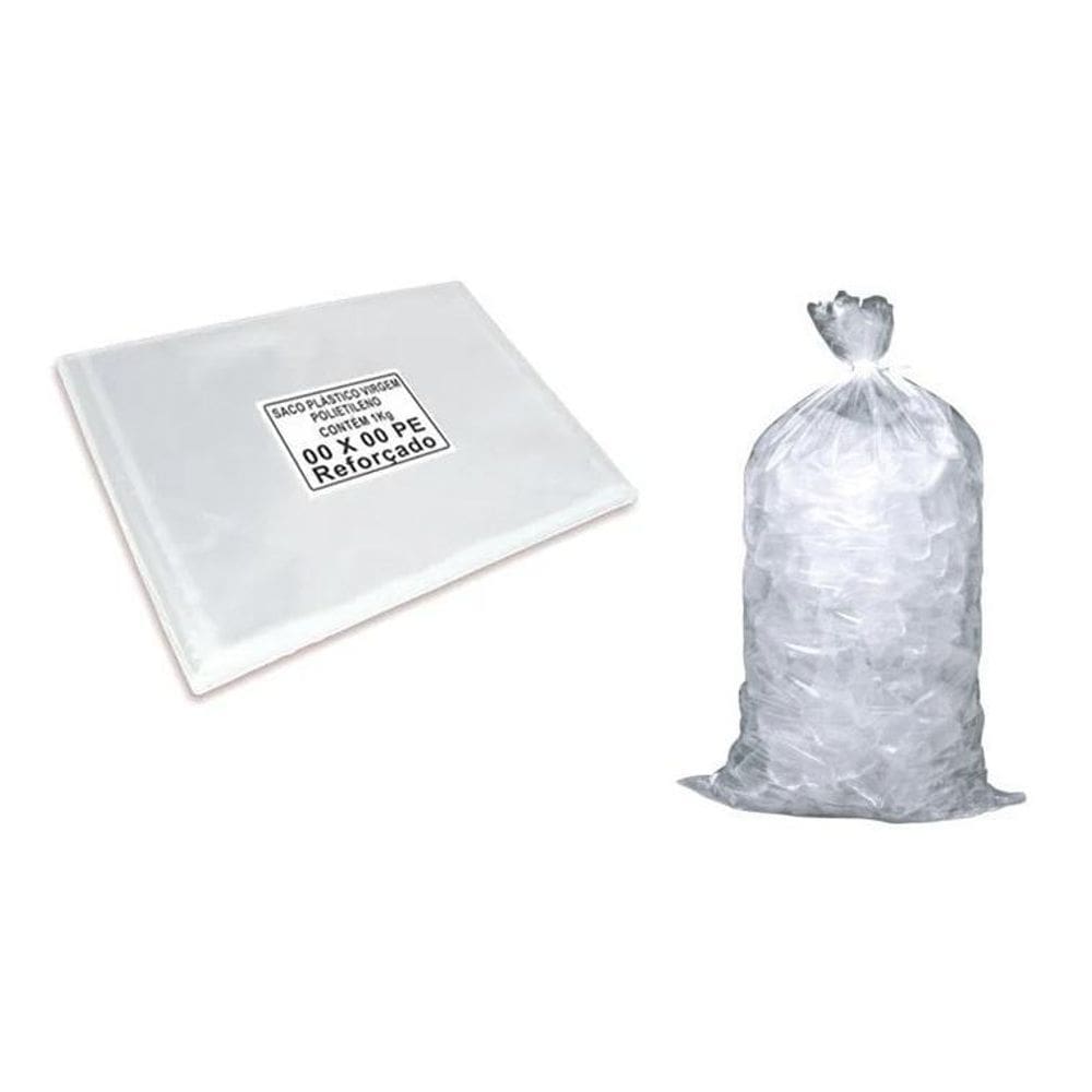 Saco Plástico Transparente Cesta Básica 50X70 0,012Mm 1Pct
