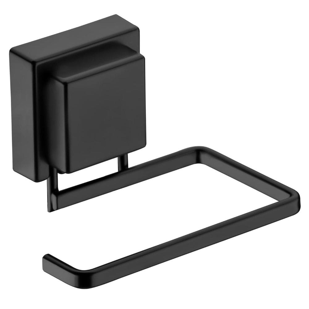 Suporte para Papel Higiênico Future com Ventosa Preto Fosco