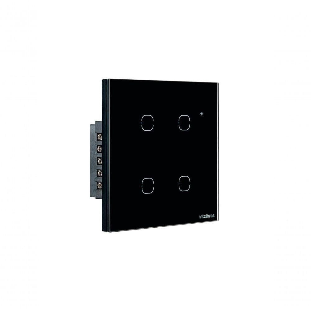 Interruptor Smart Wi-fi Touch 4 Teclas Preto Ews 1004 4850028
