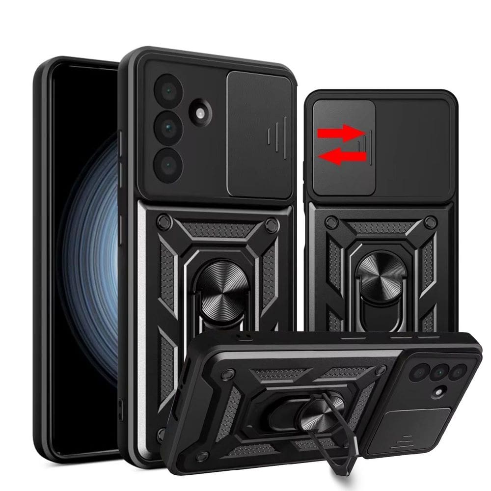 Capa Capinha Case para Samsung Galaxy A36 - Protetora Resistente Anti Impacto Queda Armadura Militar Cor:Preto