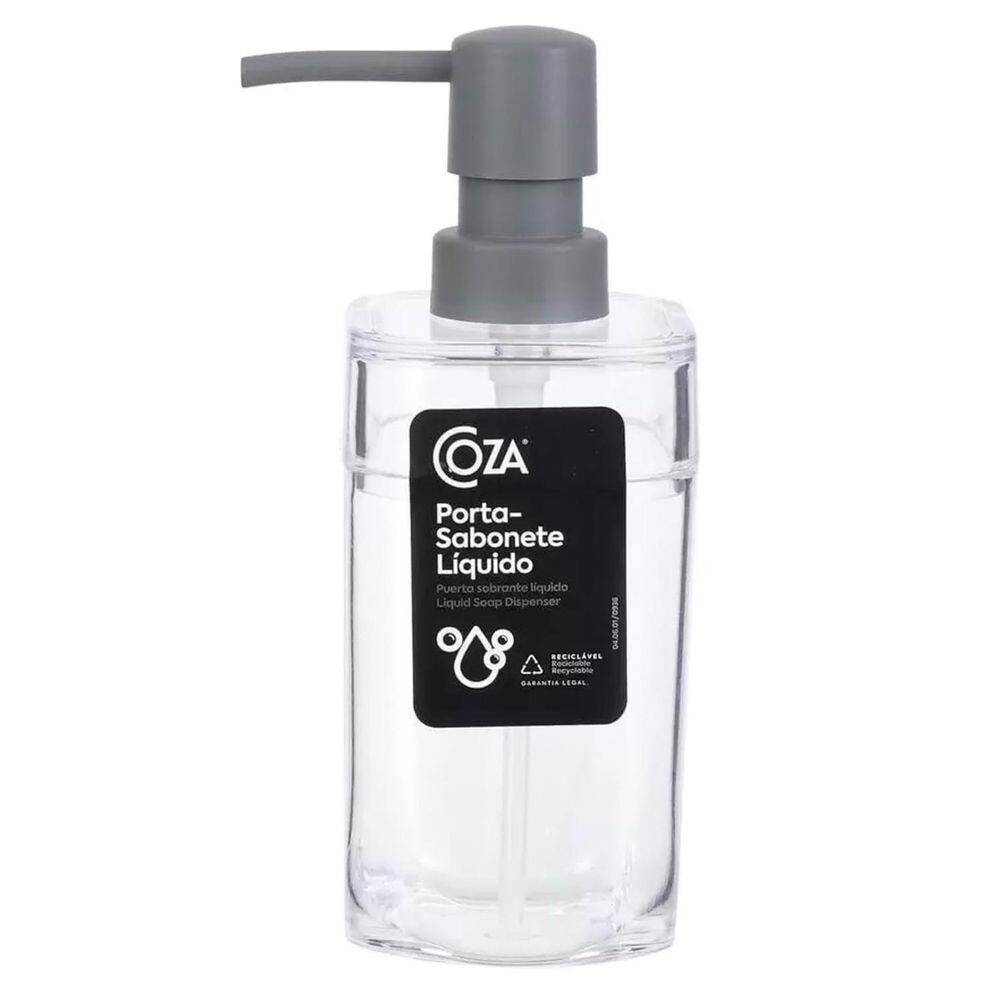 Porta Sabonete Líquido Splash Coza 290 ml Cristal
