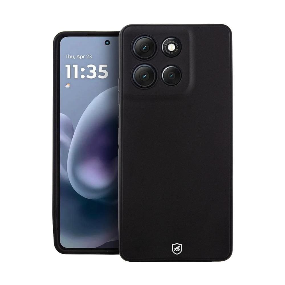 Capa para Motorola Moto G86 - Silicon Veloz -Preta - Gshield