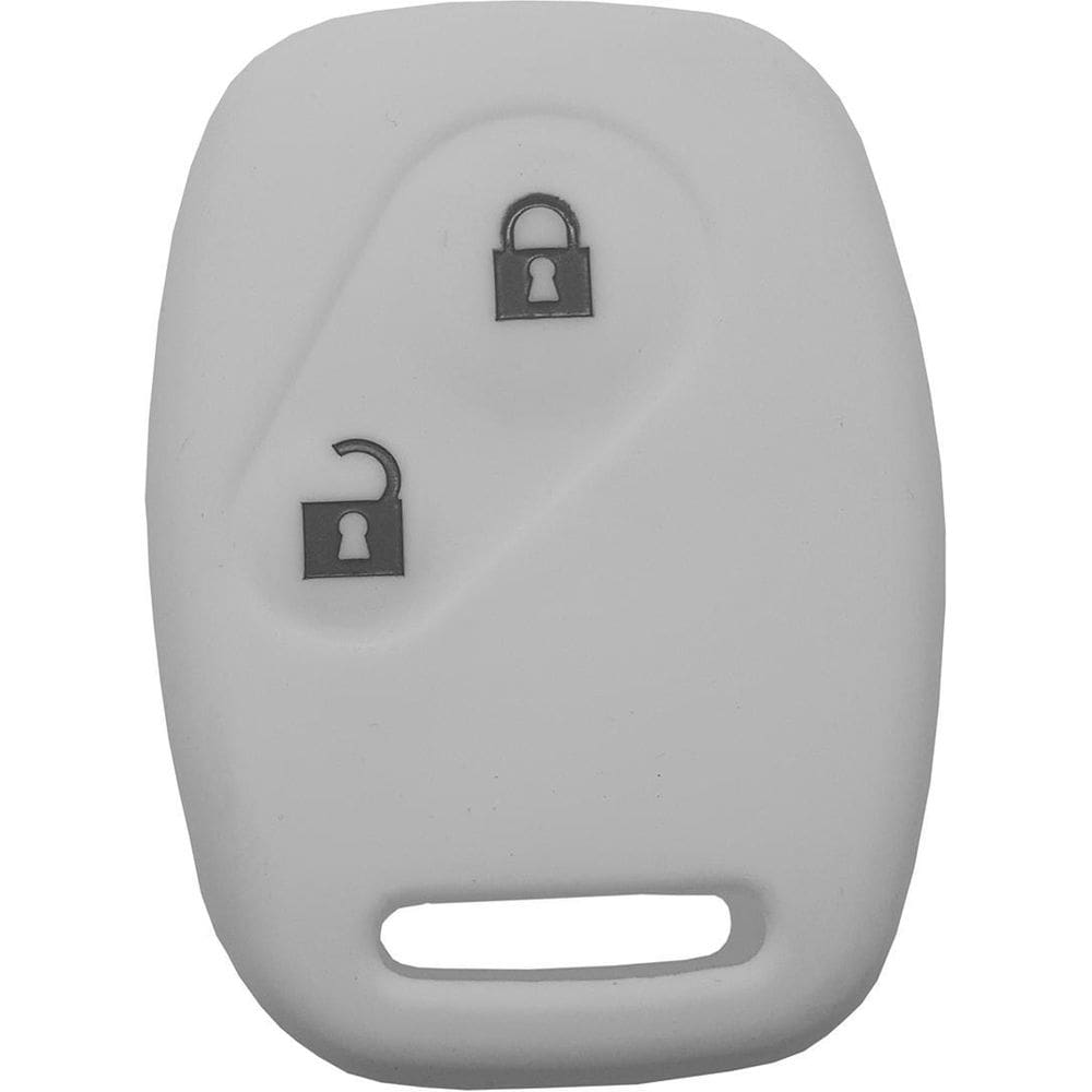 Capa De Silicone Honda 2 Botões  Branco
