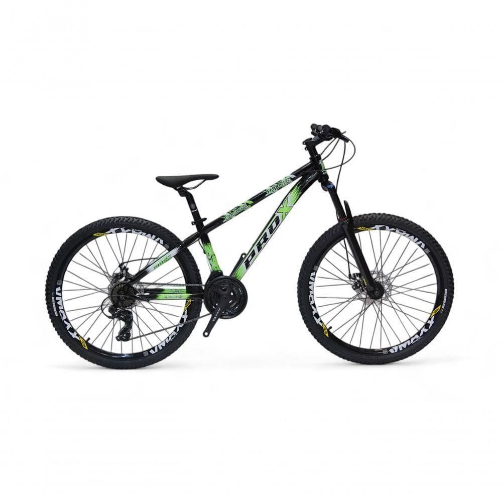 Bicicleta Pro-x Tipo Vikingx Mandrake Aro 26 21v Freio A Disco Mtb Preto/verde