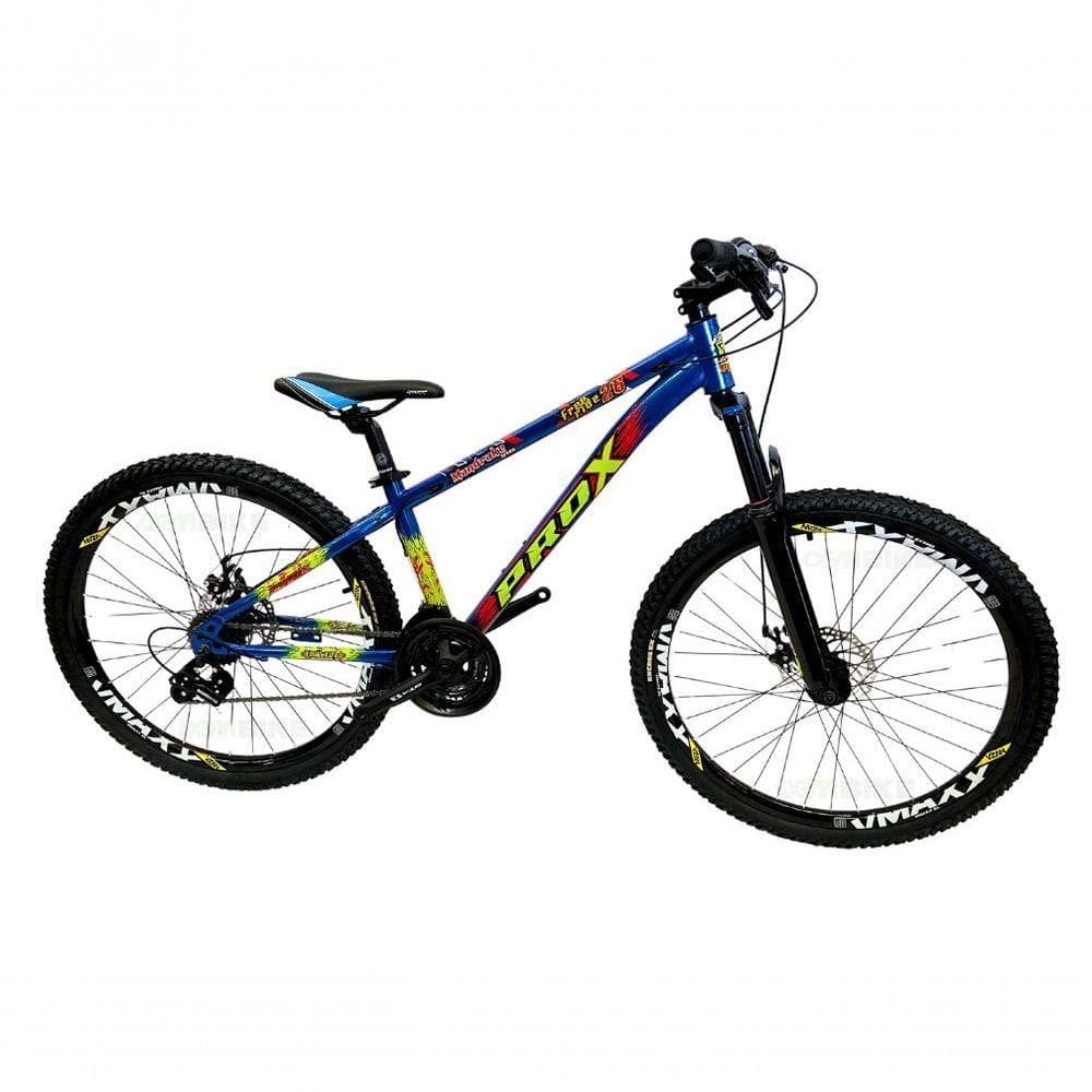 Bicicleta Pro-x Tipo Vikingx Mandrake Aro 26 21v Freio A Disco Mtb Azul