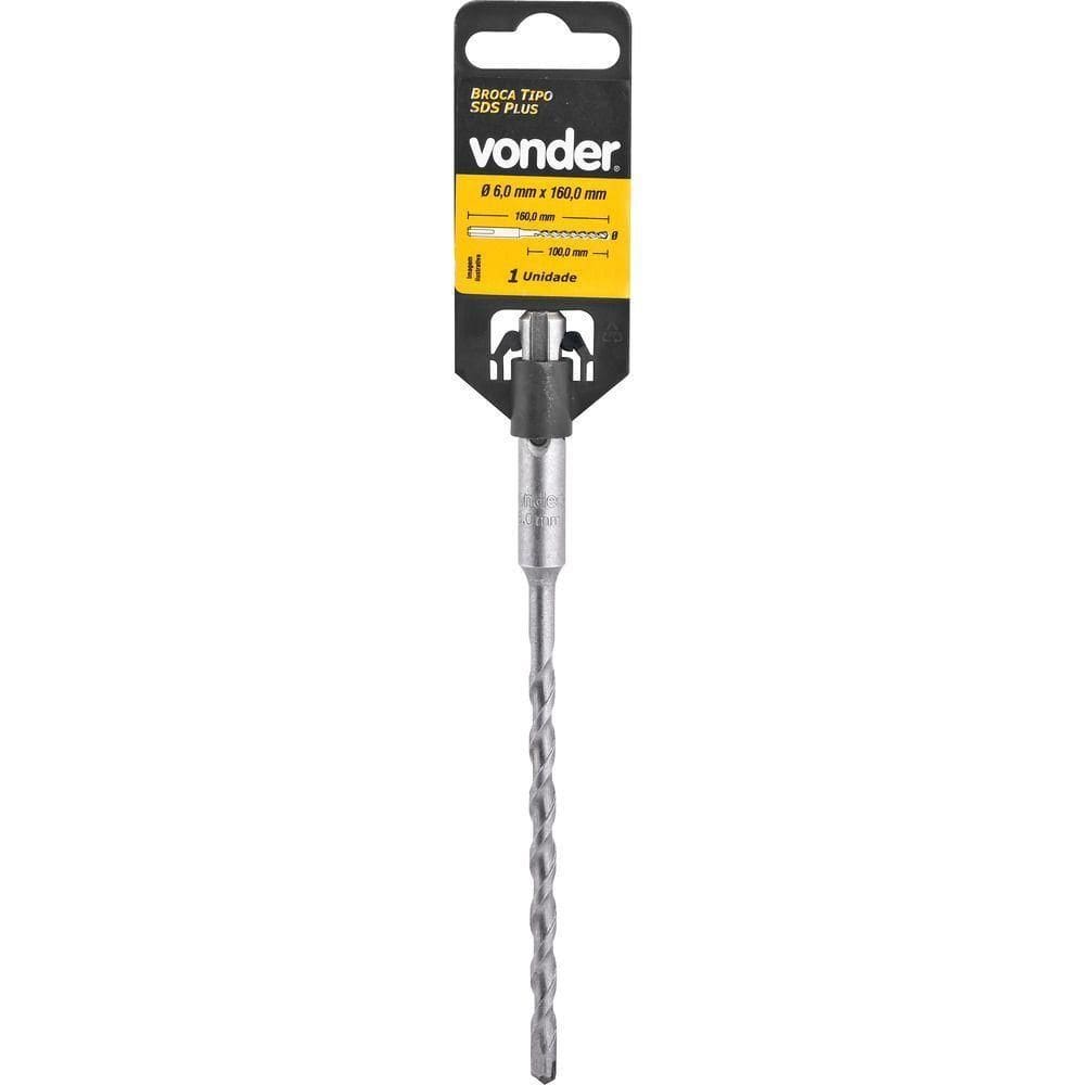 Broca Sds Plus 8,00x150x210mm 2 Cortes - Vonder