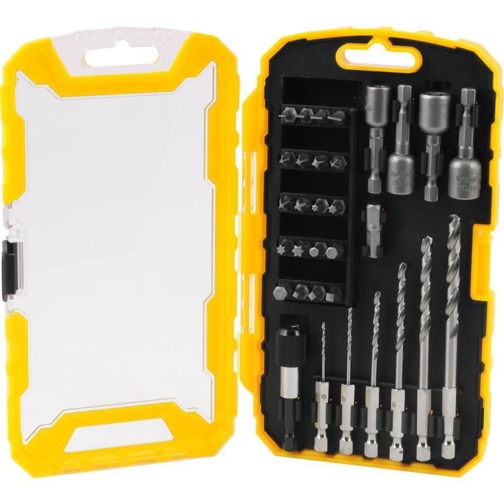 Jogo Brocas-bits-soquetes Com 32 Peças Vonder