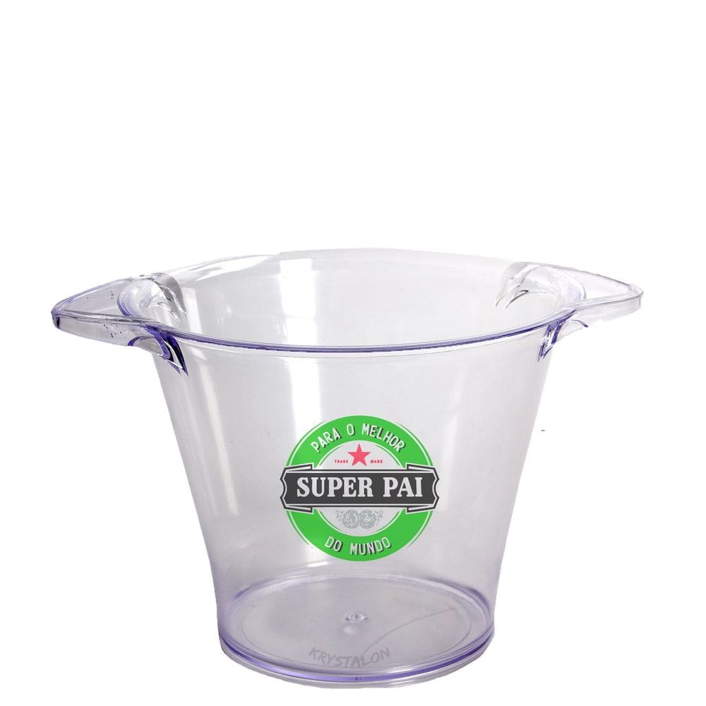 Balde De Gelo Personalizado Para Dia Dos Pais Super Pai