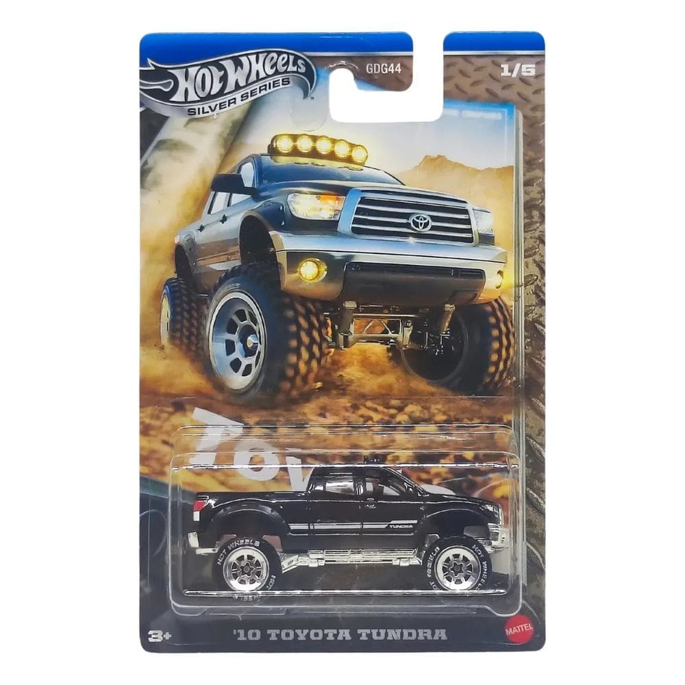 Carrinho Hot Wheels - 10 Toyota Tundra - Silver Series - 1:64 MATTEL
