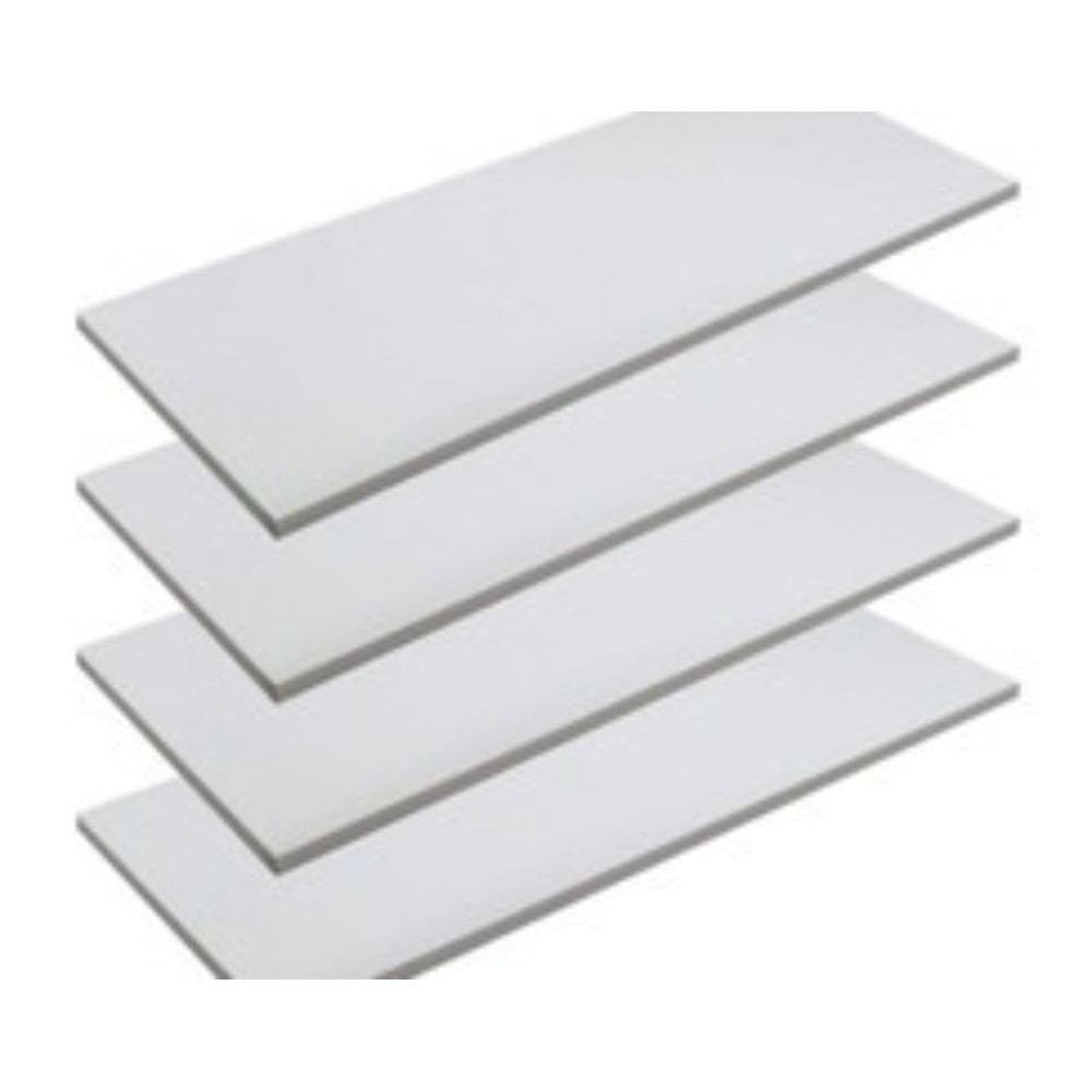 4 Prateleiras 40X25 Mdf Preto Acompanha Kit De Instalação