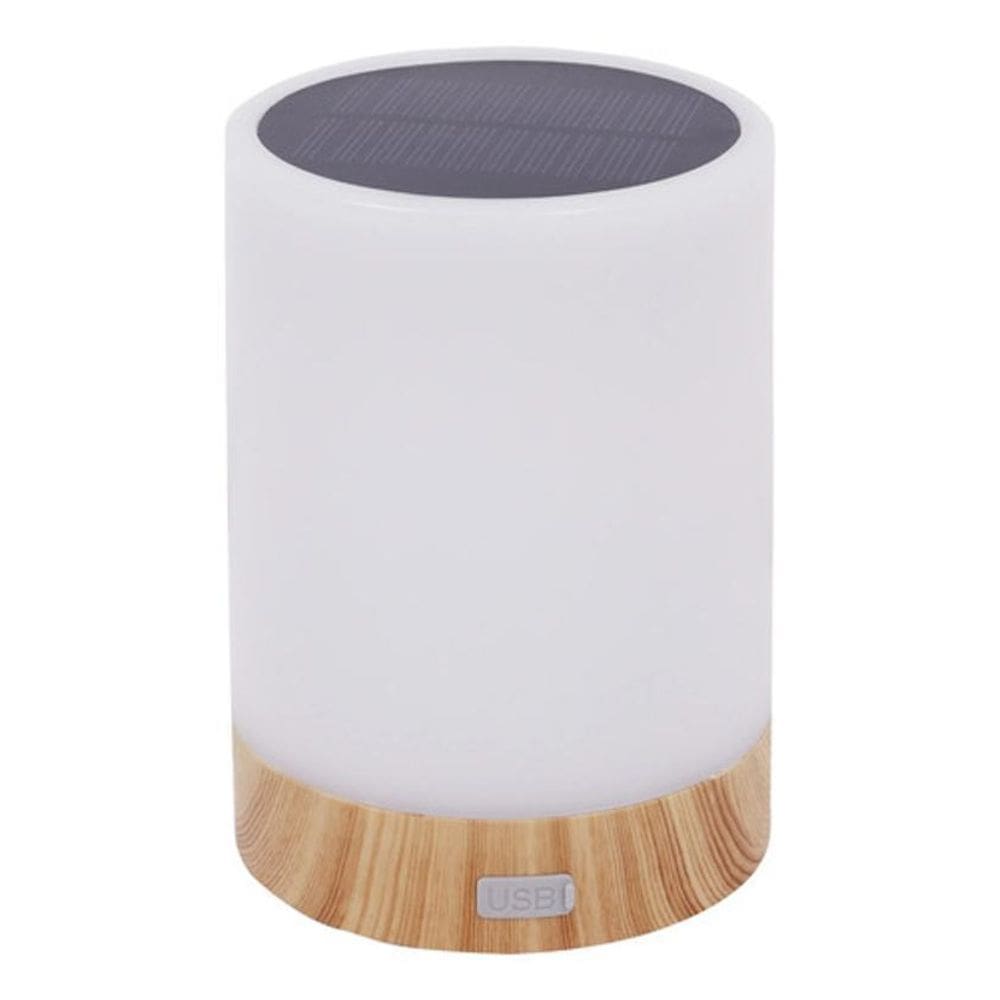 Luminária De Mesa Led Solar E Usb Até 5 Horas 13X10Cm