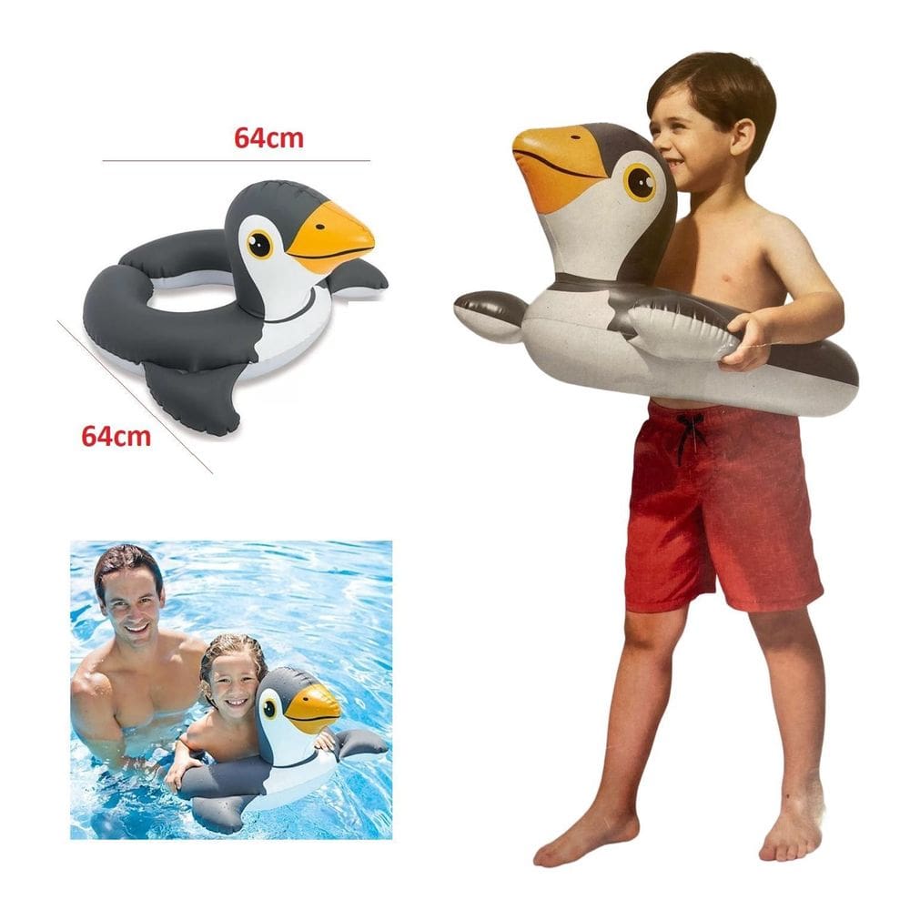 Boia Pinguim Intex 64 cm - Vinil Seguro - Diversão Aquática