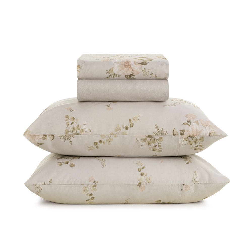 Jogo de Cama Casal Estampado 100% Algodão Soft 160 Fios 4 Peças Nice Karsten