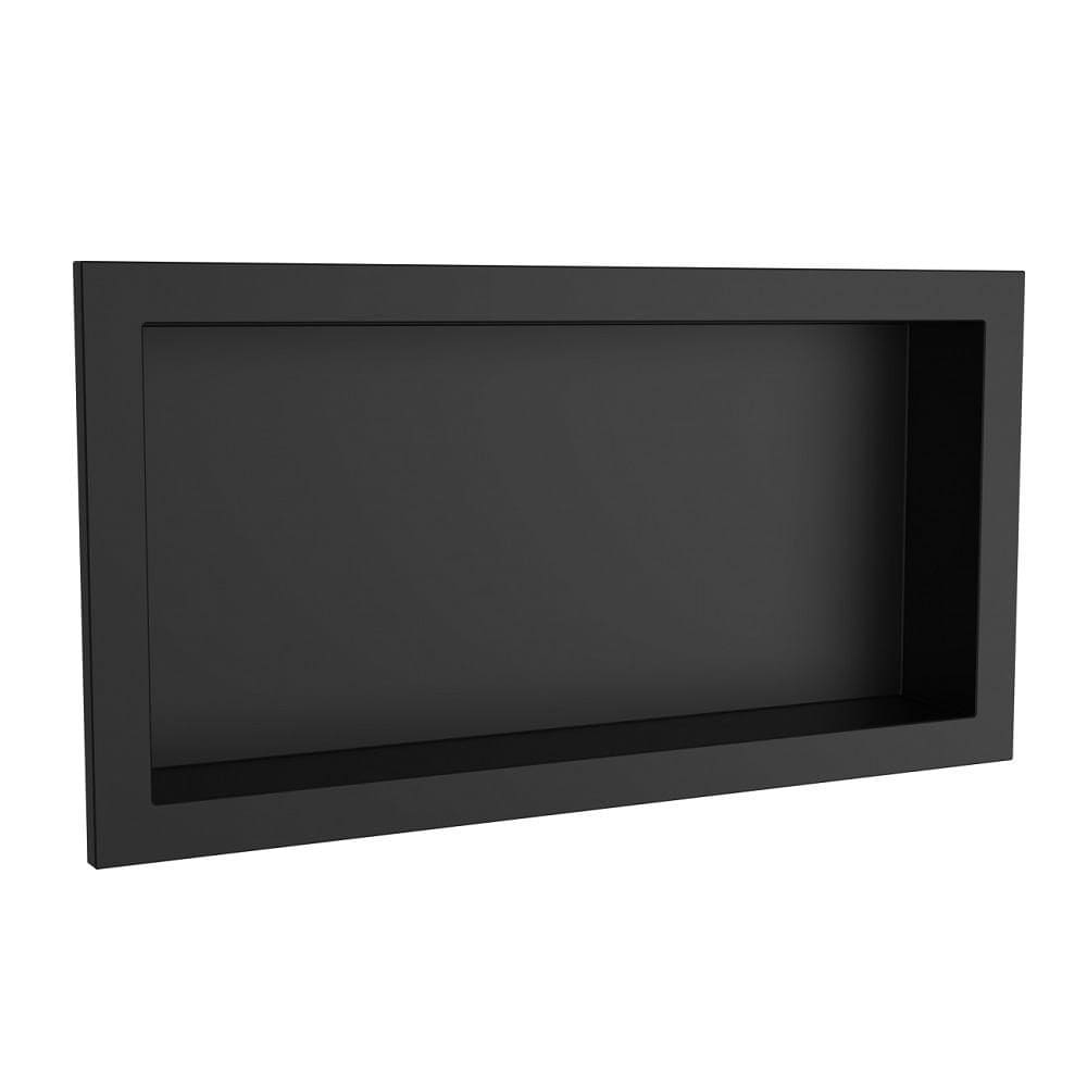 Nicho Arquitech 30x60 Embutir Matte Preto Vulcano 018501007