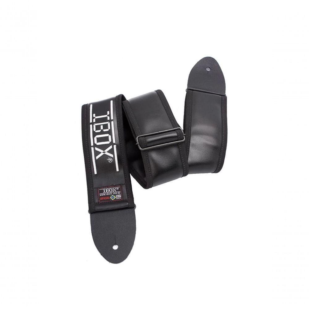 Correia Luxo 7cm Em Couro Sintetico Liso Cl72i Preta