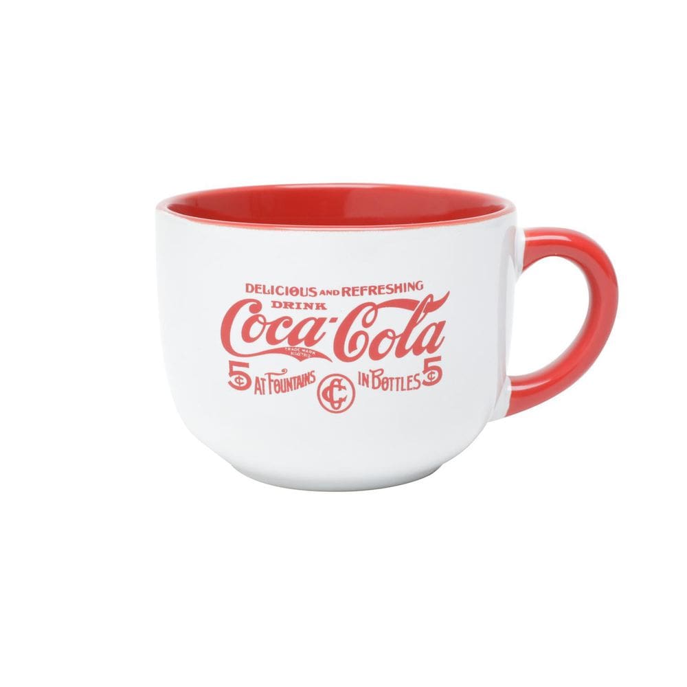 Caneca Porcelana Jumbo Coca-Cola Bottles Evolution - 450 Ml