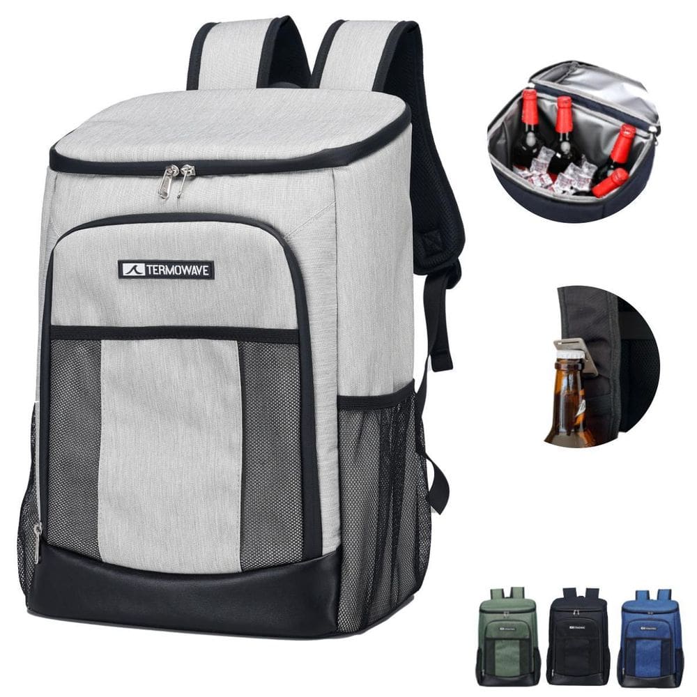 Mochila Térmica Termowave 25L Bolsa Cooler Bebidas - Branca