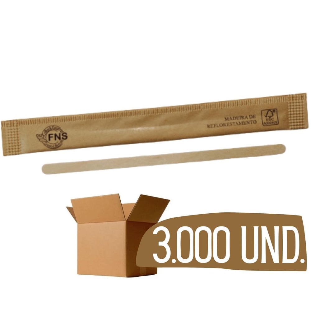 Mexedor Misturador Palheta Embalado Individual Sache 3.000 U