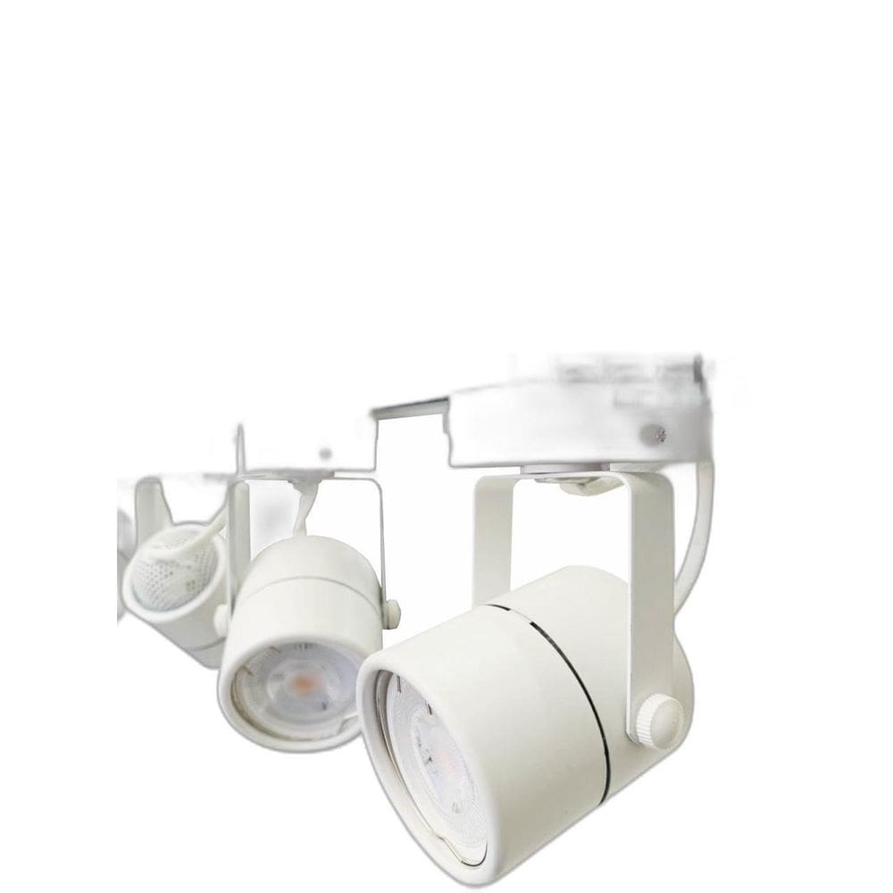 Kit Trilho Eletrificado 1 M Branco 4 Spot Gu10 Led 7W 4000K