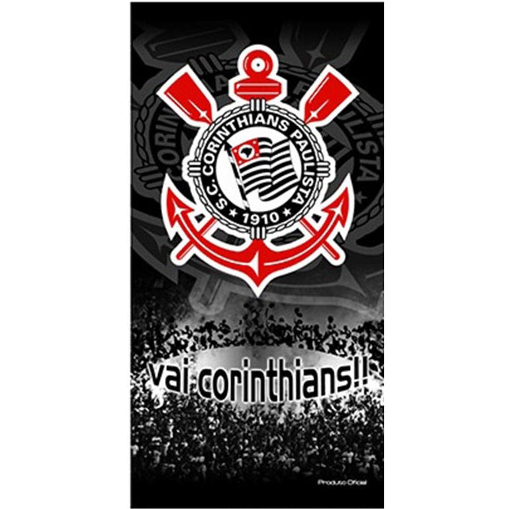 Toalha de Time Buettner Felpudo Torcida Corinthians