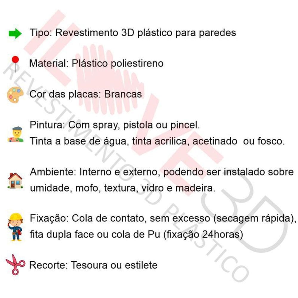 Revestimento 3D Plastico Pvc Decoracao Luxo Kit 10M Ripado