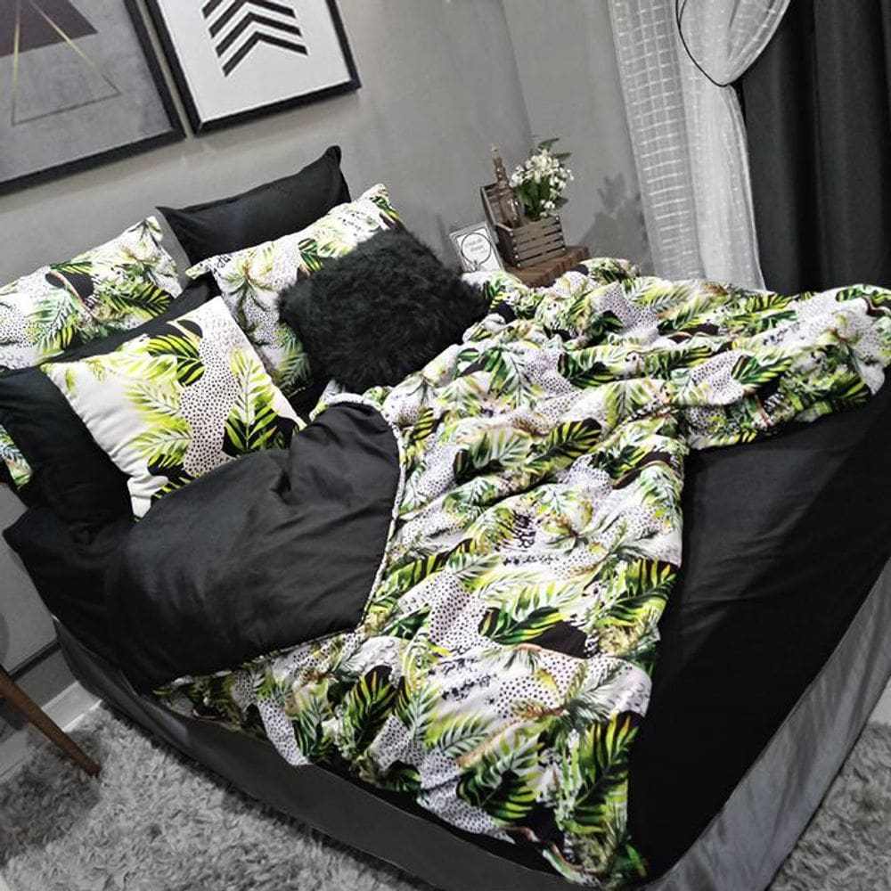 Roupa De Cama Casal King Size 8 Peças Com Almofada Plume