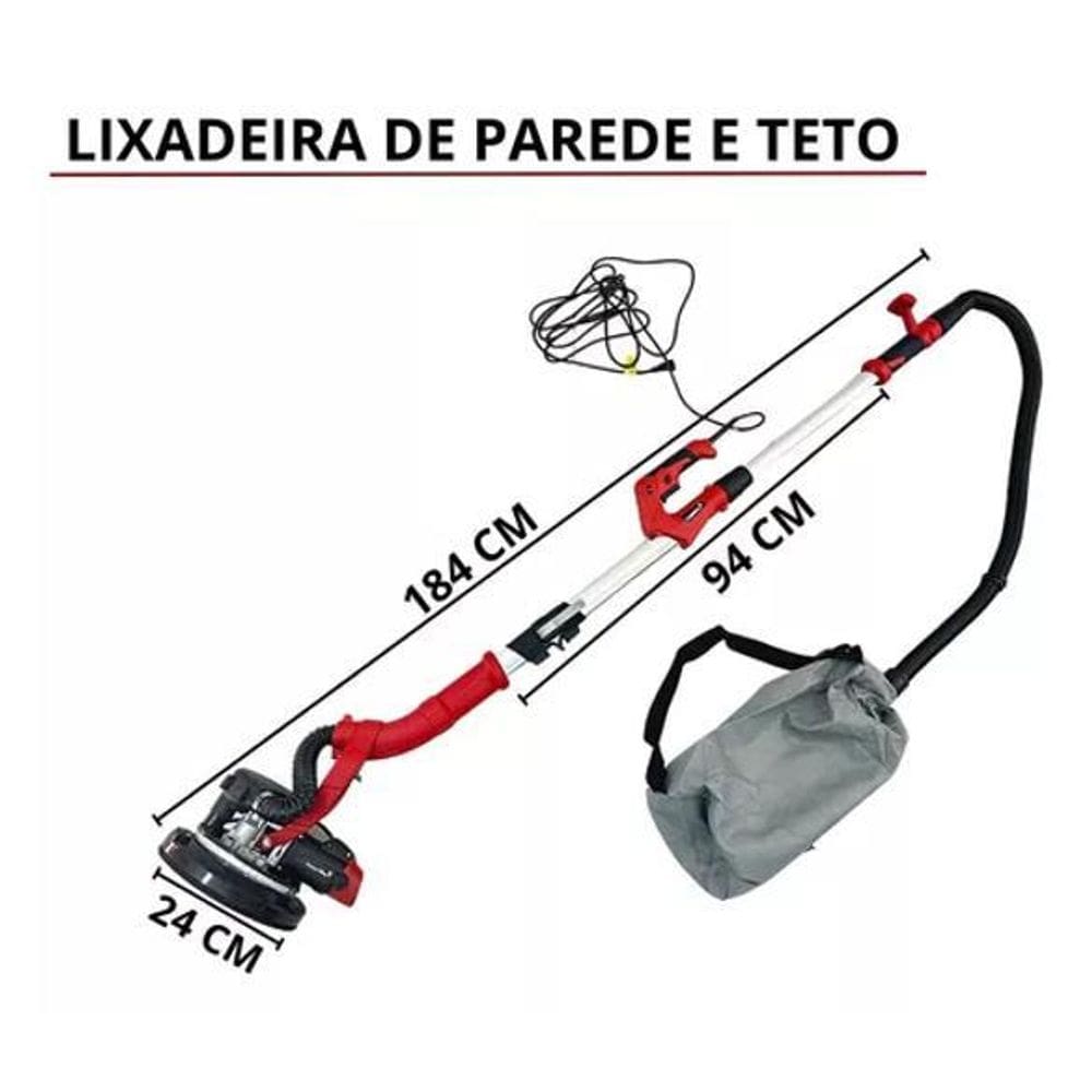Lixadeira de Parede e Teto 750W Importway 220V