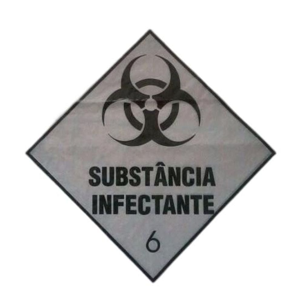 Saco Lixo Infectante 15L Branco - 100 Unidades