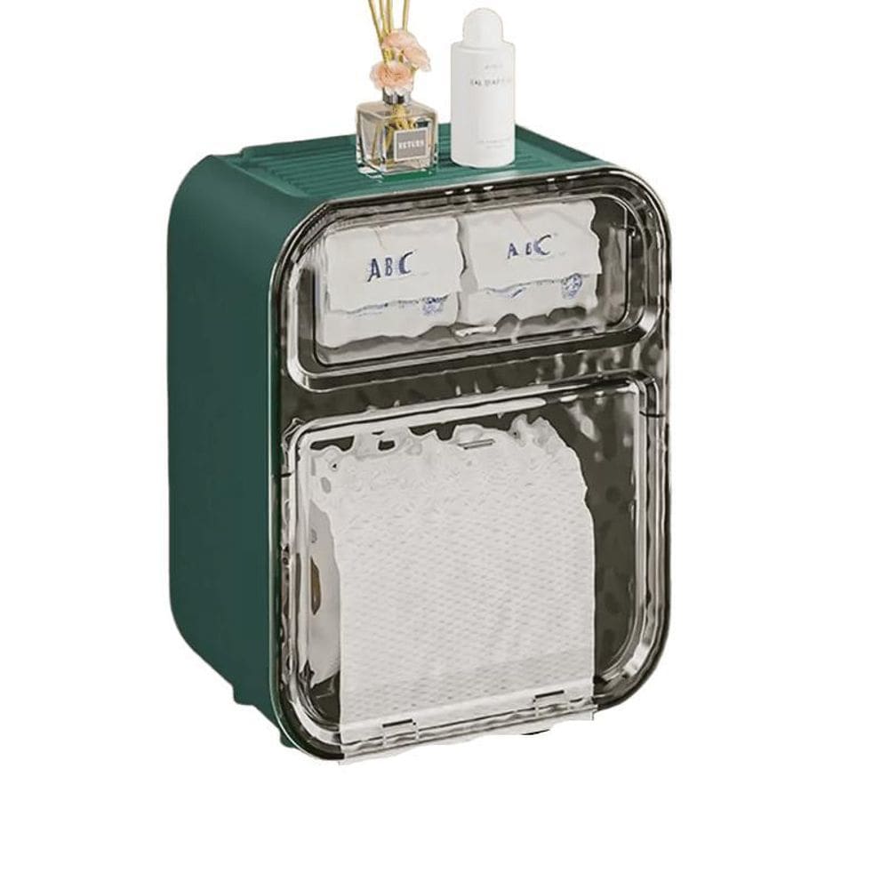 Suporte Para Papel Higiênico Em Acrílico - Verde