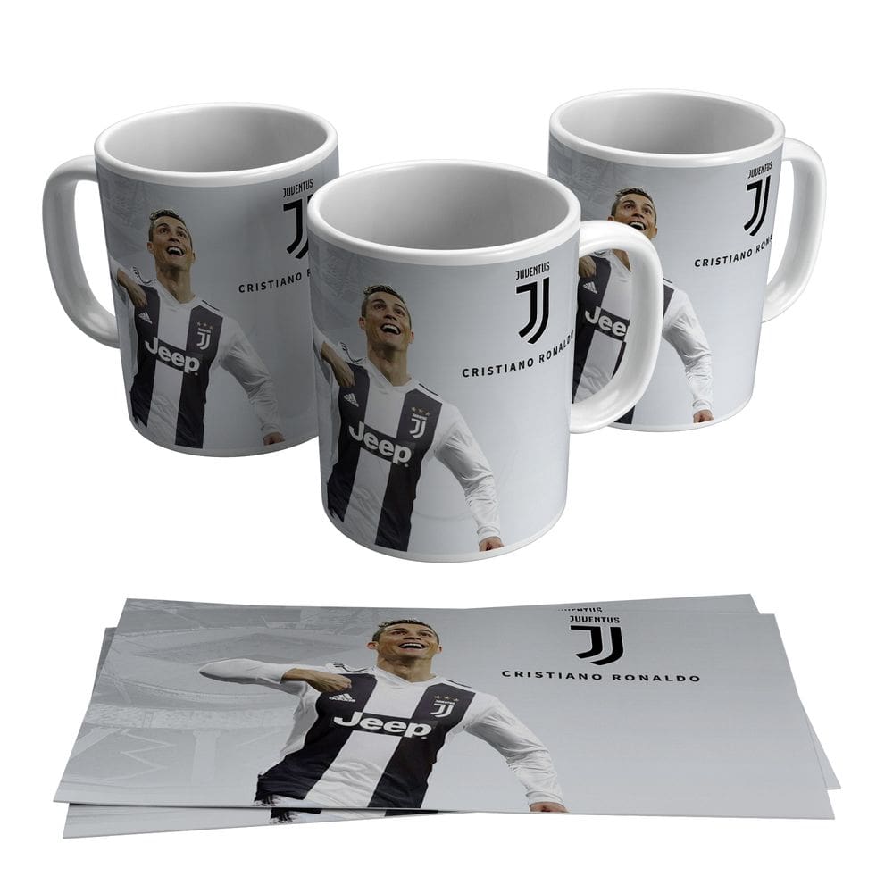 Caneca Cristiano Ronaldo Juventus Time Italiano Craque 325ml