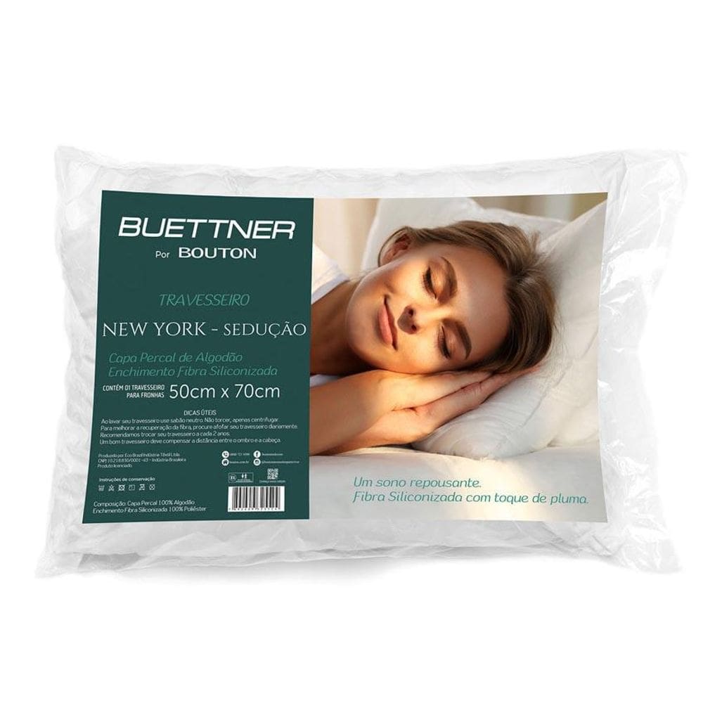Travesseiro Percal Newyork Sedução Bouton