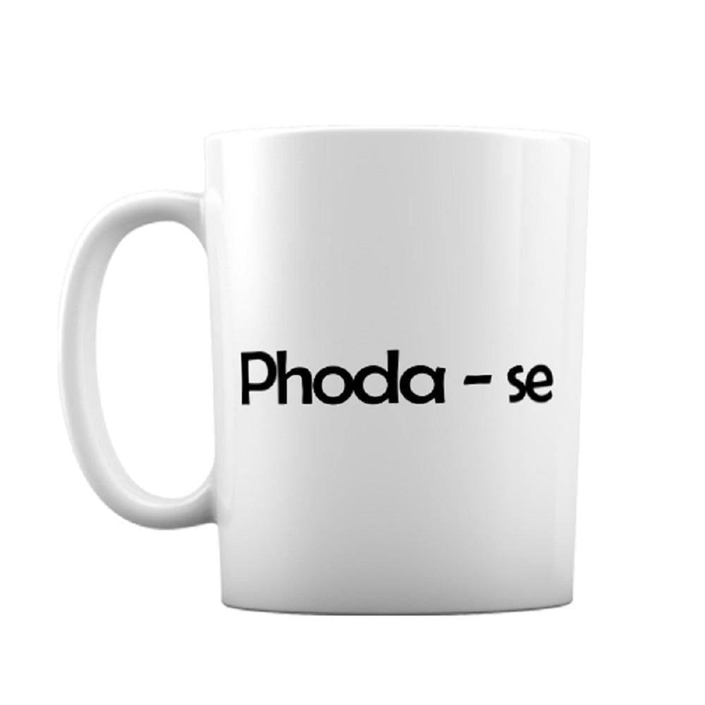 Caneca Personalizada Em Cerâmica Phoda-Se 325Ml Branca