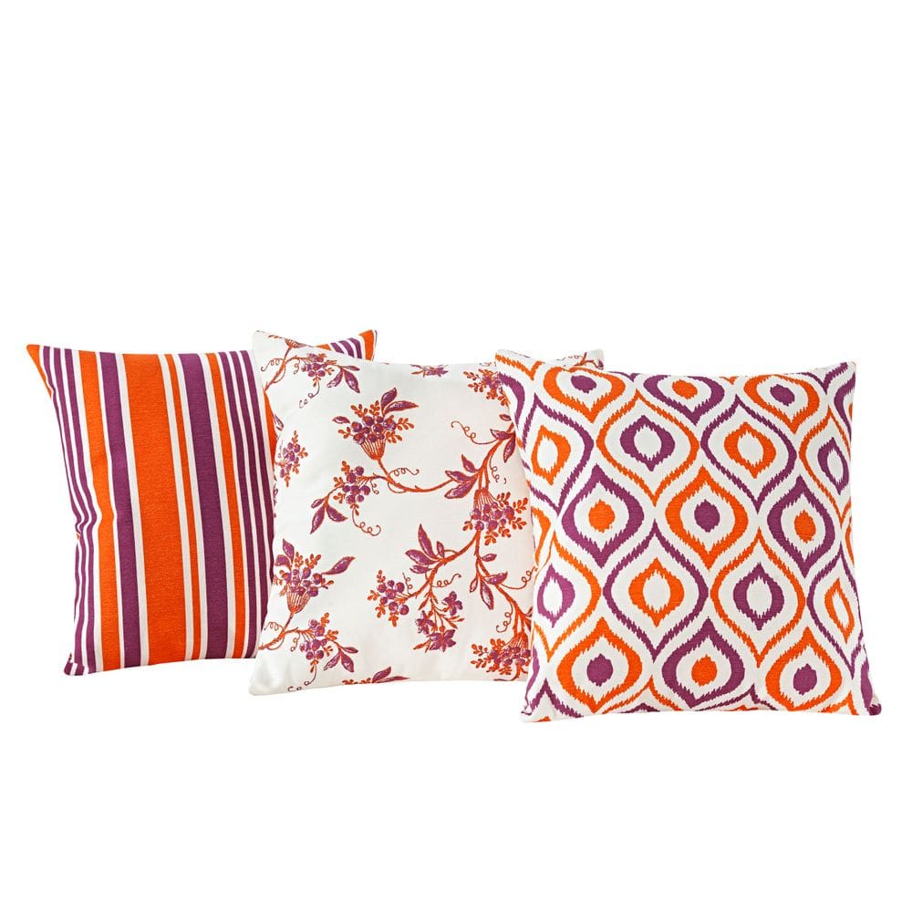 Kit Trio de Almofadas Laranja