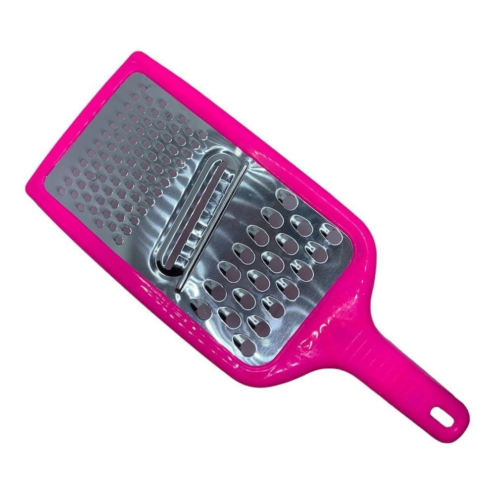 Ralador Fatiador Manual De Inox Colorido Com Reservatório