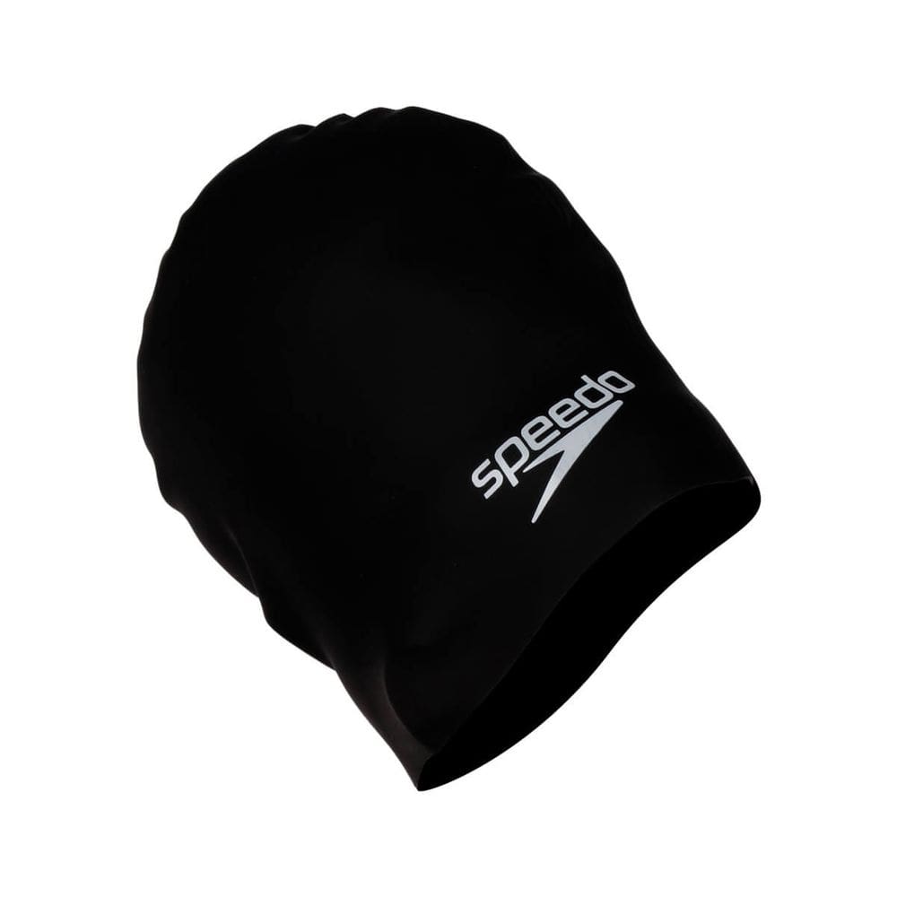 Touca Natação Speedo Power Afro Preto Banho Cabelo Volumoso