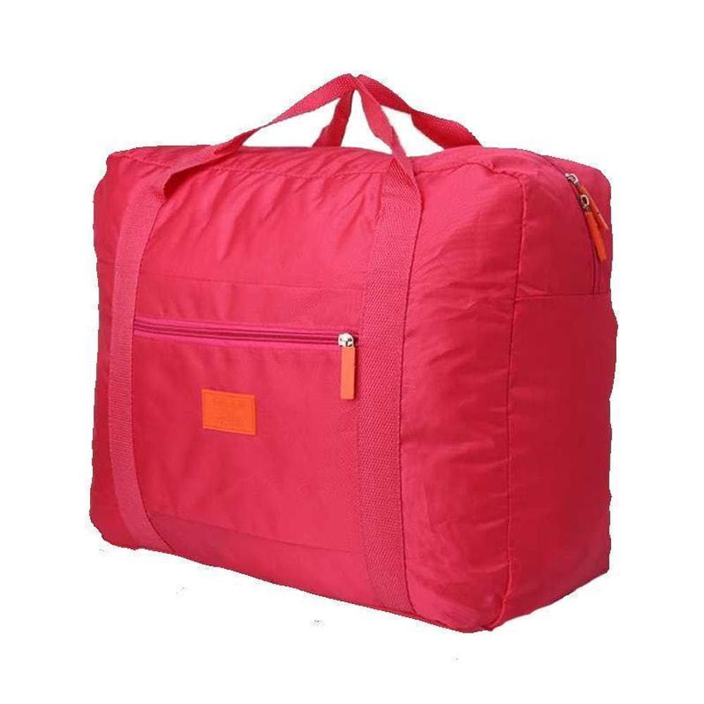 Bolsa Dobravel Viagem Travel Bag Prende Na Mala - Pink