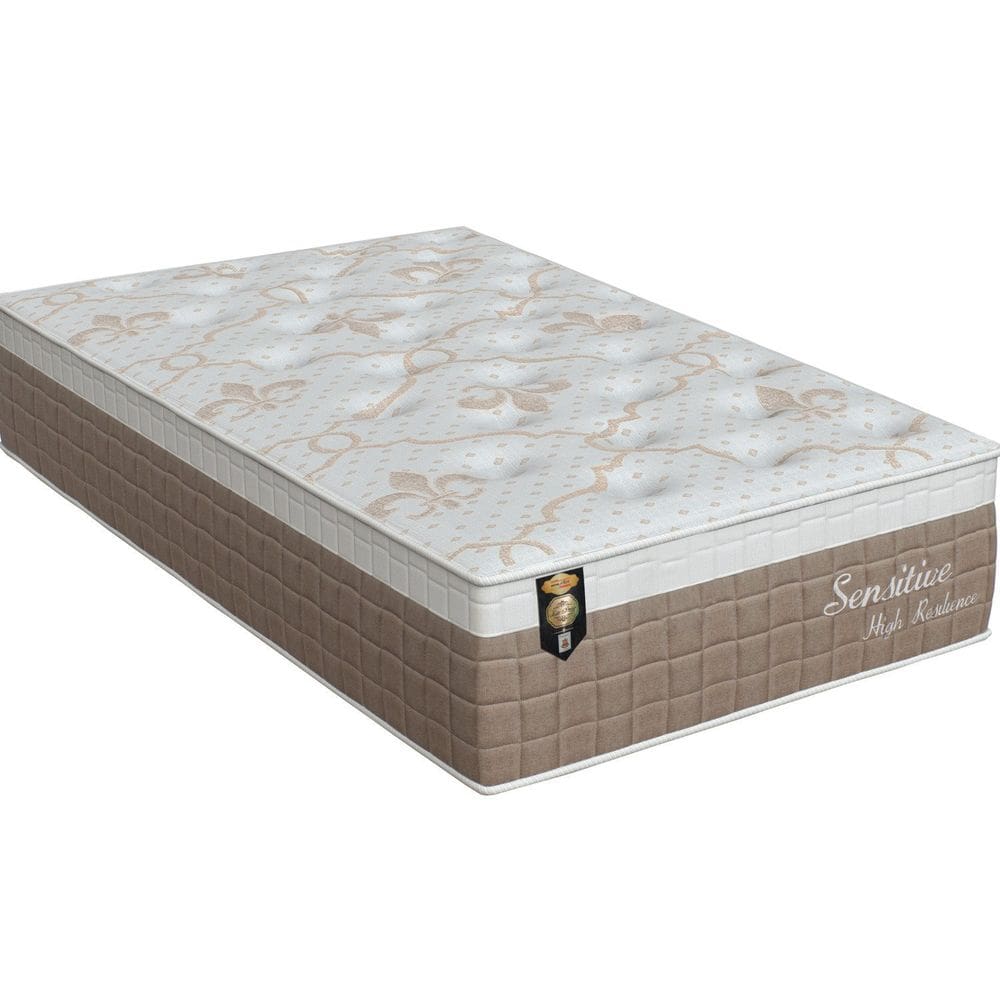 Colchão Twin solteirão Molas Molas ensacadas Ensacadas Sensitive 33x96x203cm Branco/Bege